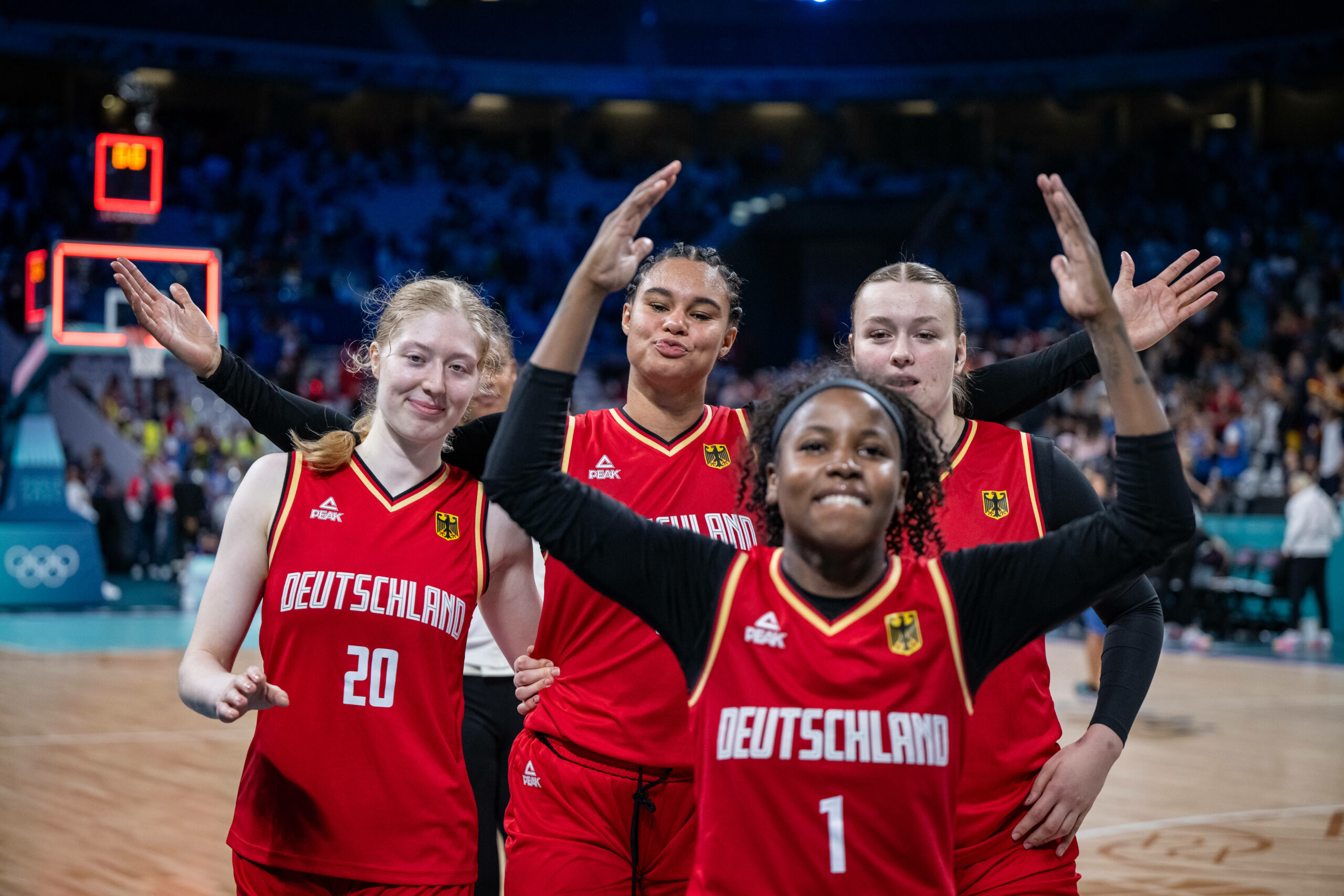 Deutsche Basketballerinnen feiern