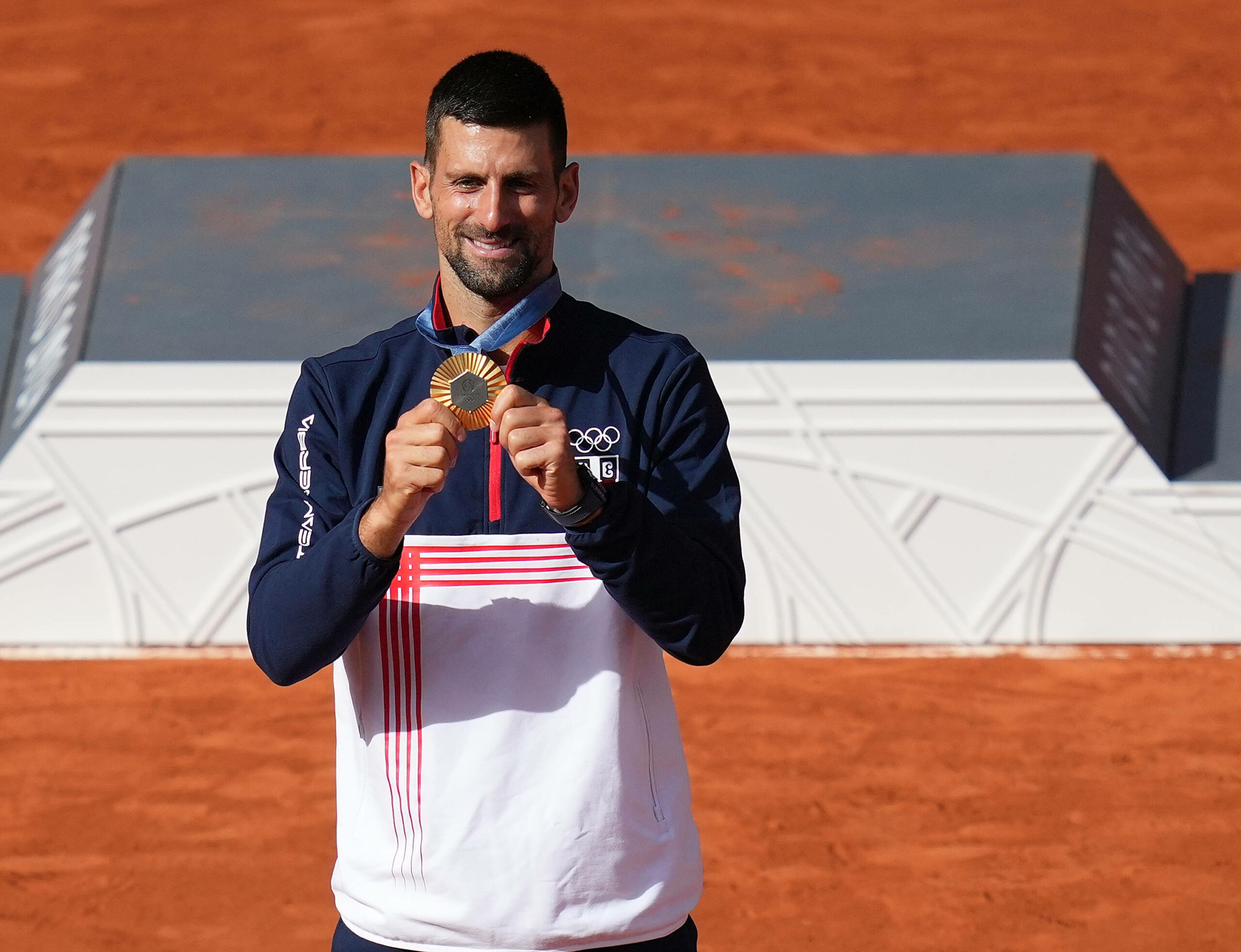 Novak Djokovic und seine Goldmedaille bei Olympia 2024