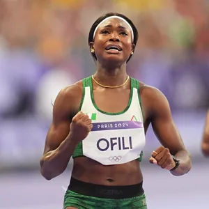 Die nigerianische Sprinterin Favour Ofili