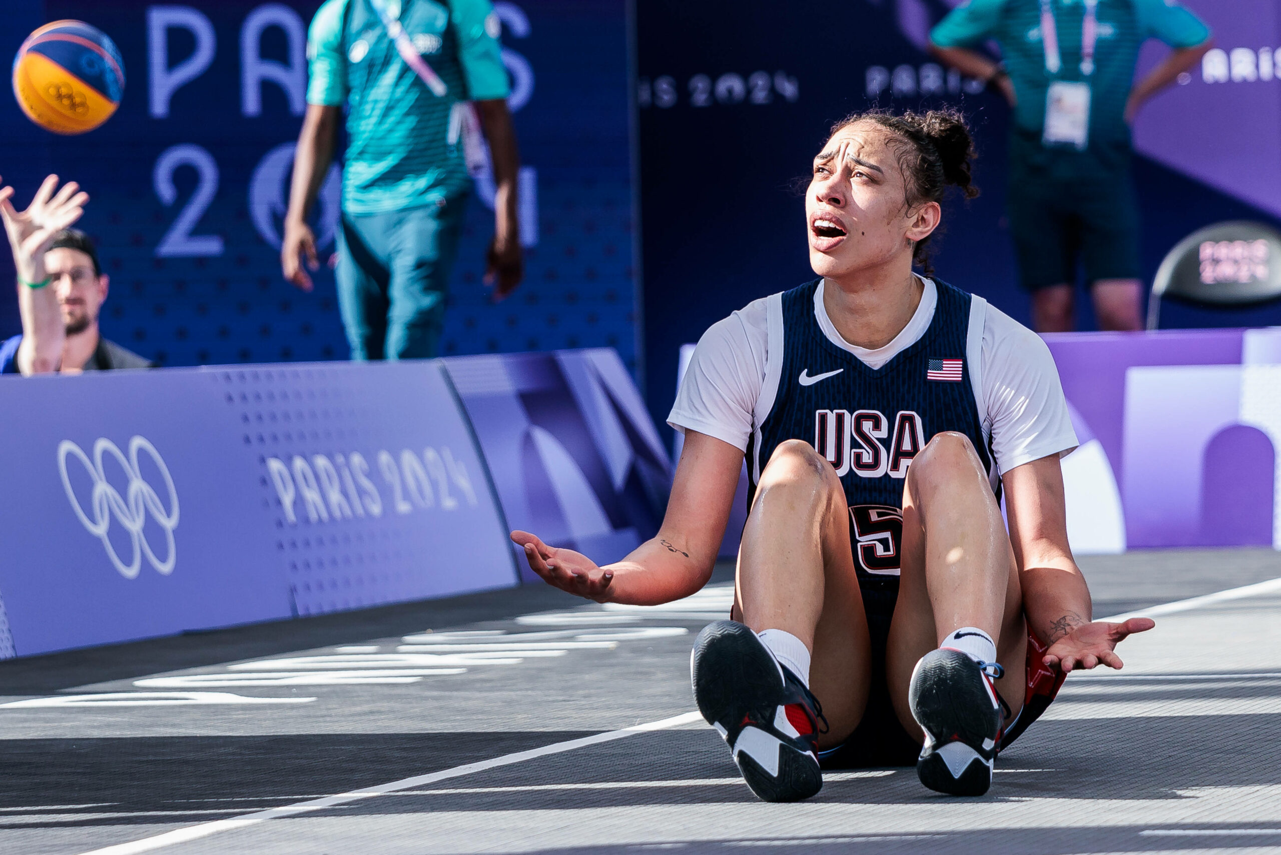 US-Basketballerin Nearica Hamby bei Olympia in Paris