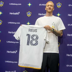 Marco Reus bei der Vorstellung in L.A.