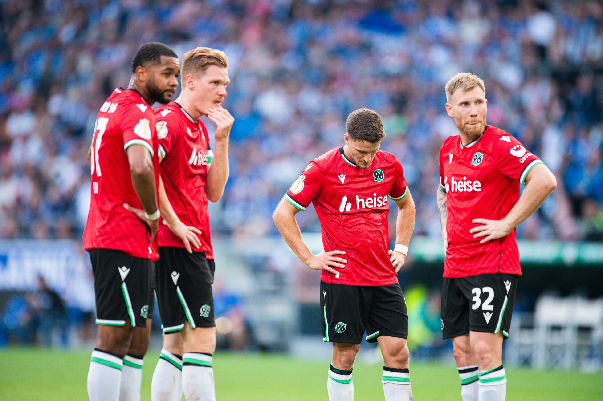 Enttäuschte Gesichter bei Hannover 96