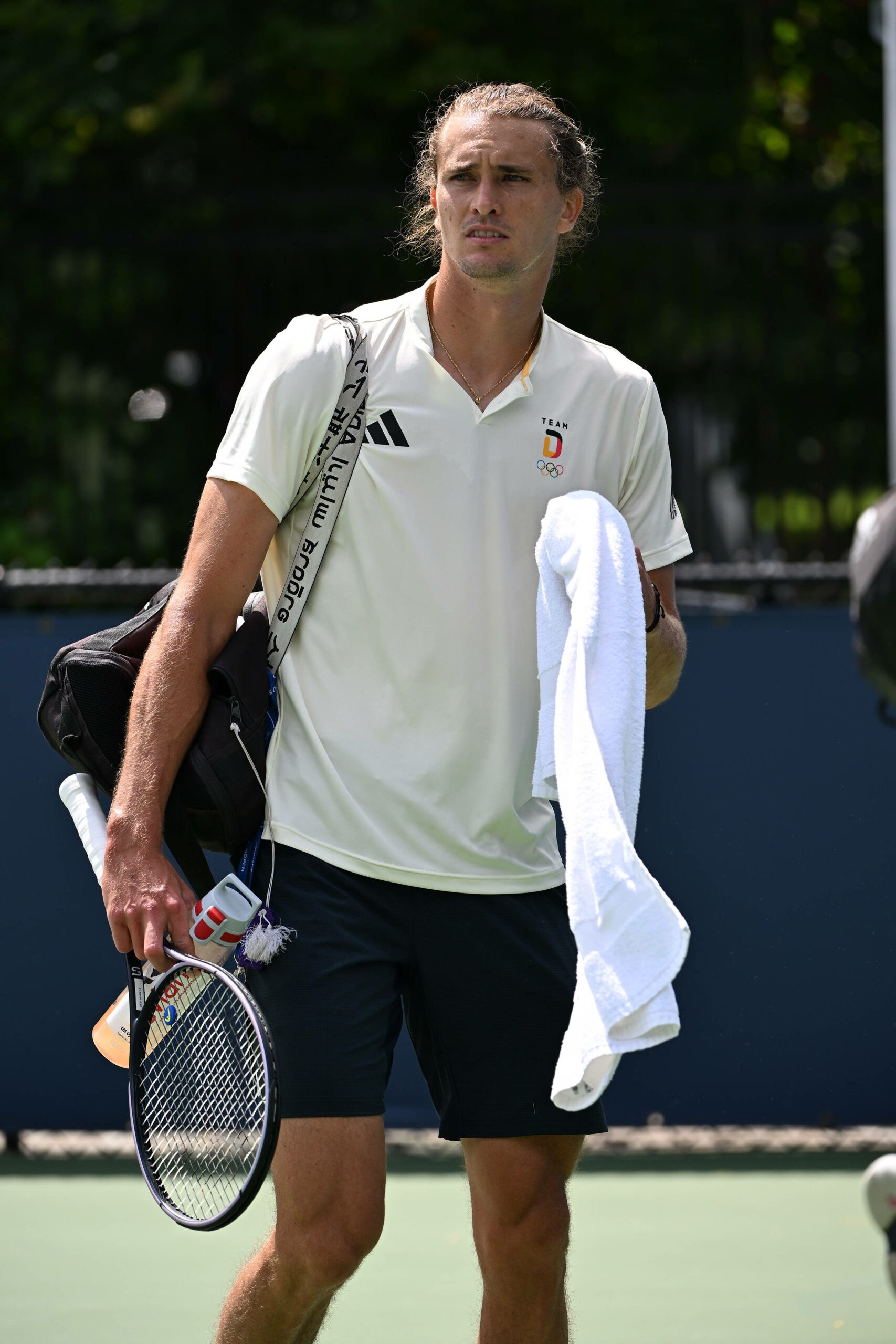 Alexander Zverev im Training bei den US Open.