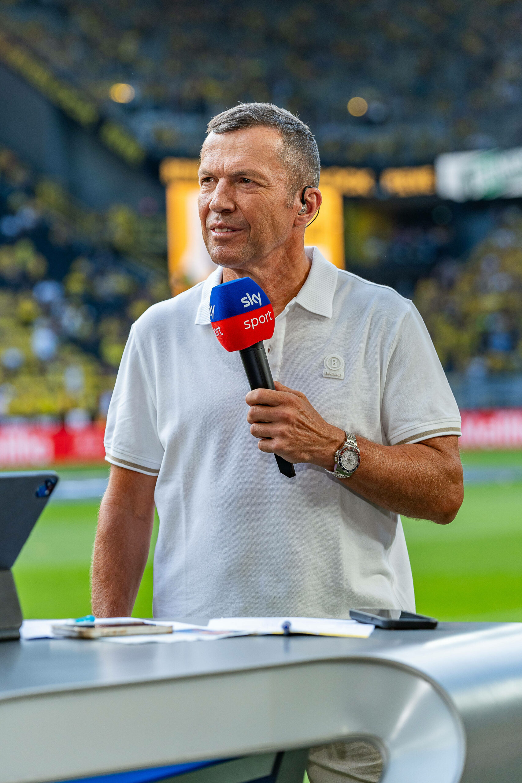 Lothar Matthäus im Einsatz als Sky-Experte.