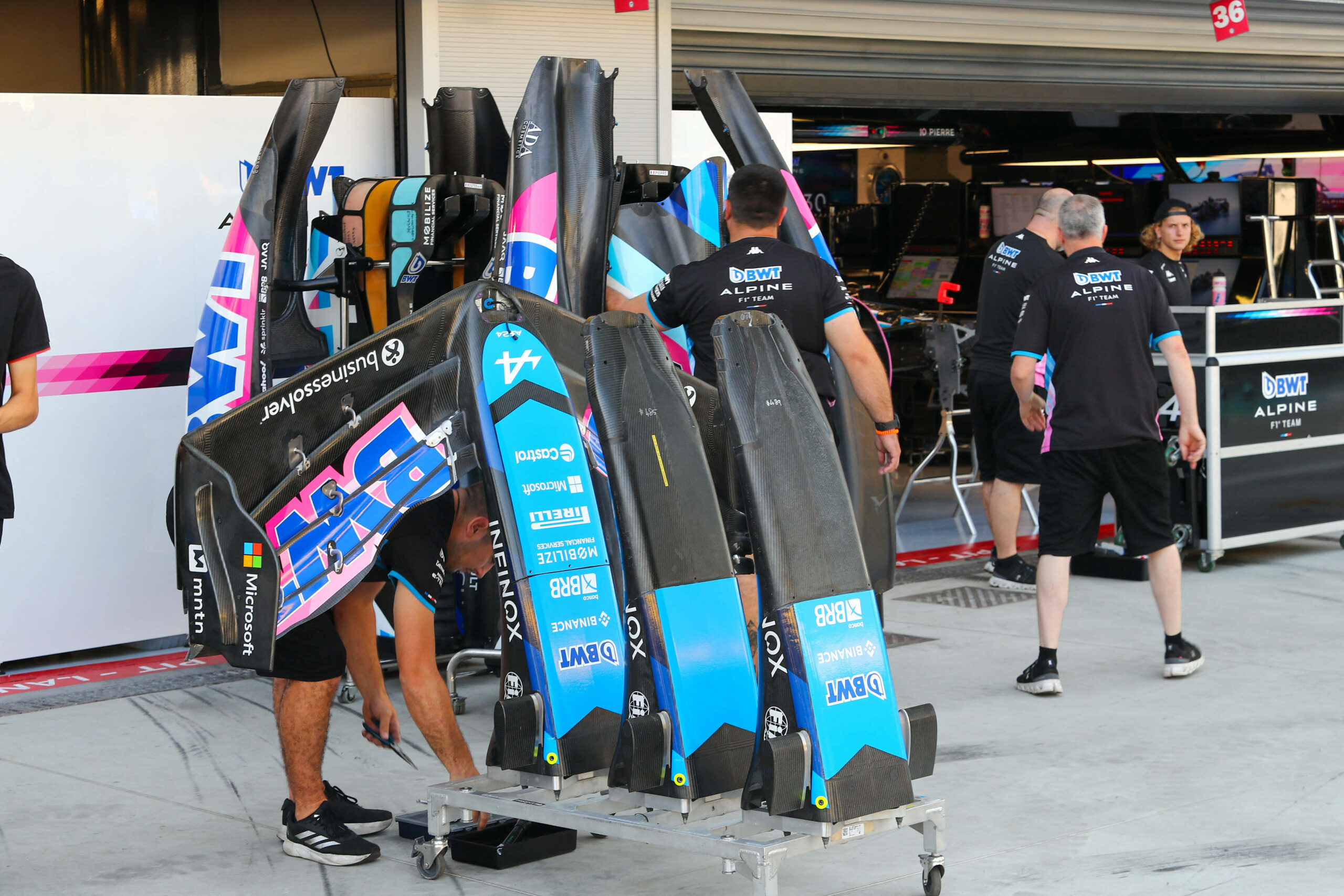 Das Fahrerlager von Alpine in Monza