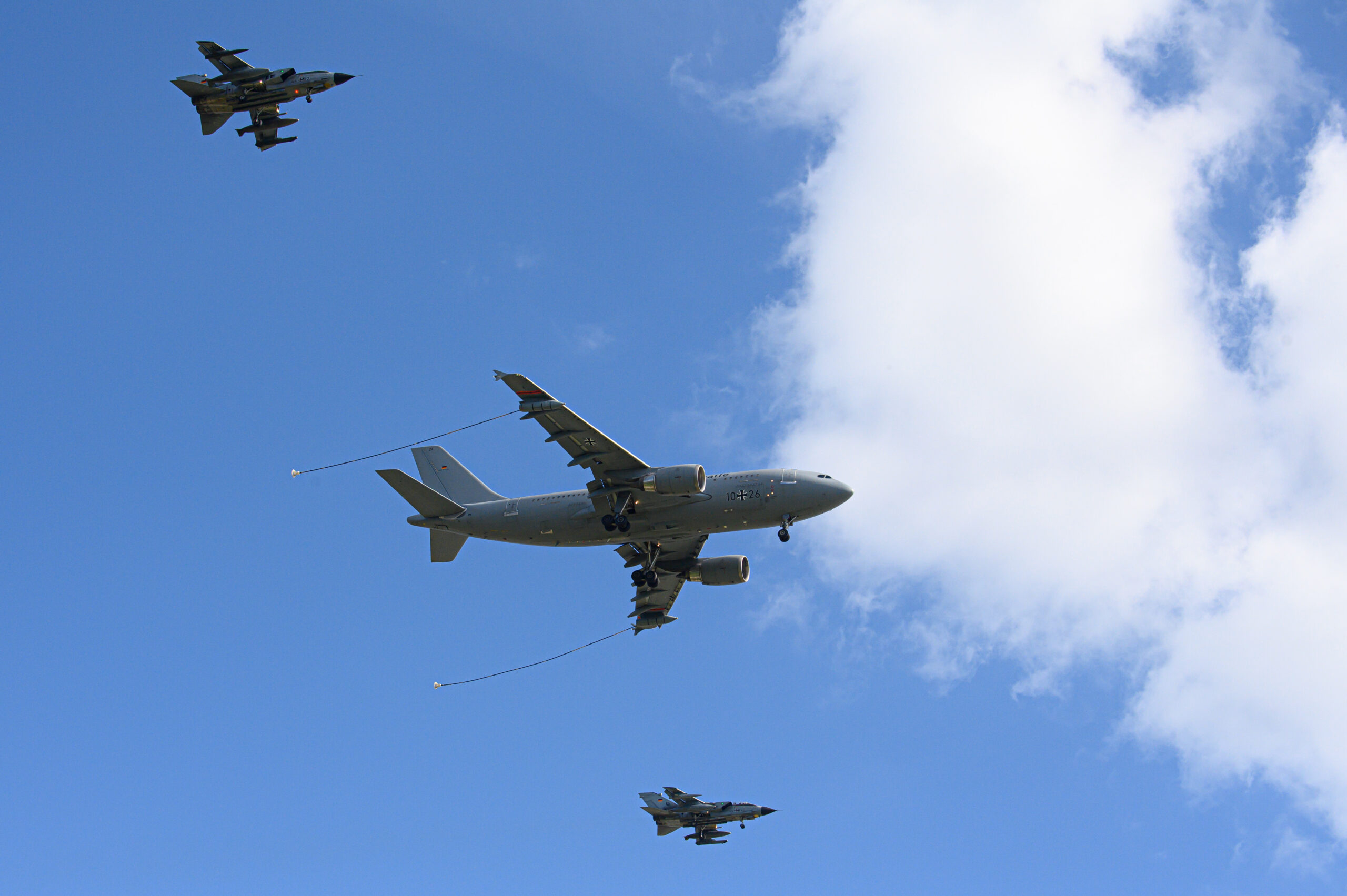 Ein Airbus-Tankflugzeug der Bundeswehr: Dieses könnte auch israelische Kampfjets in der Luft auftanken.