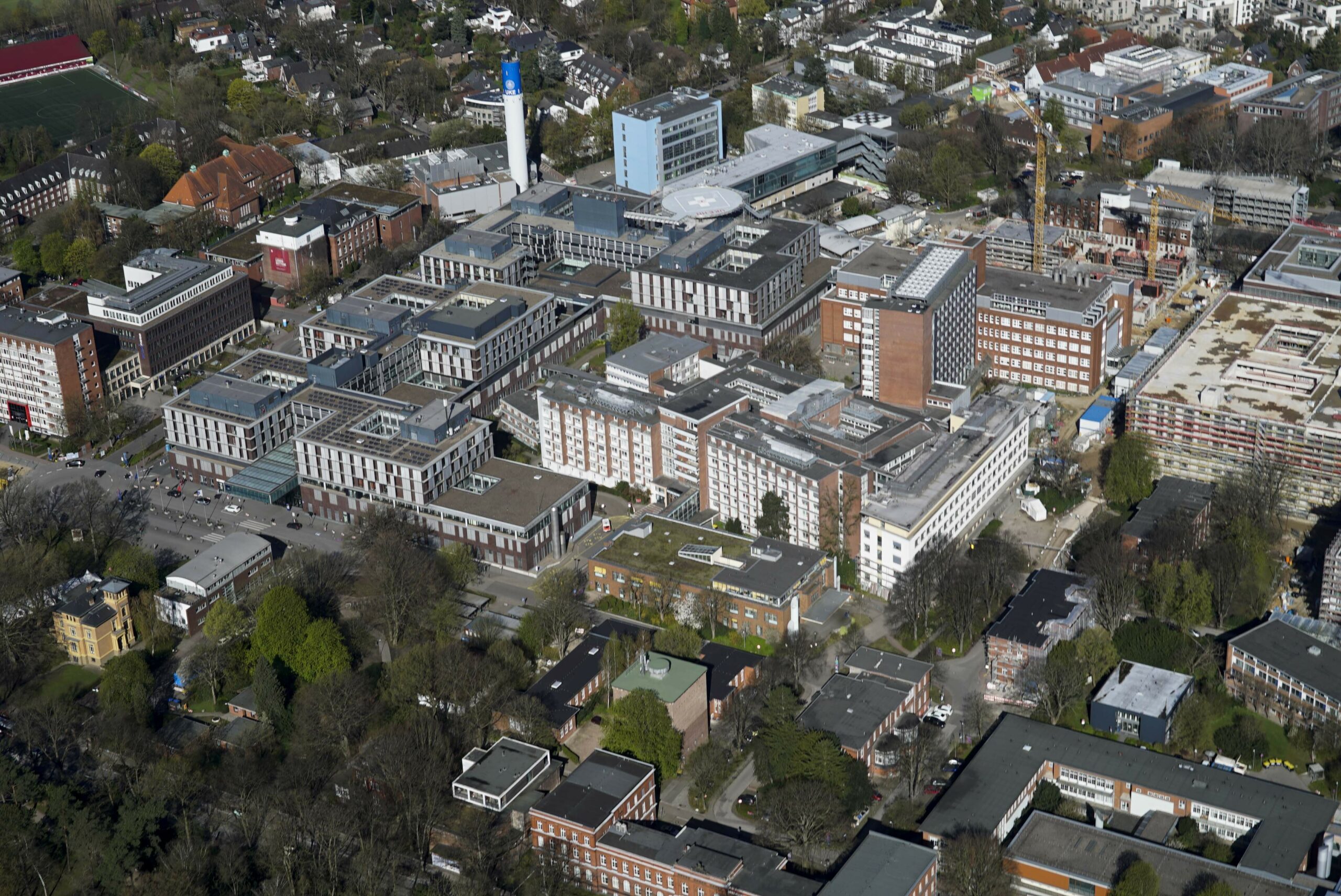 Das Universitätsklinikum Hamburg-Eppendorf (UKE) aus der Luft (Archivbild).