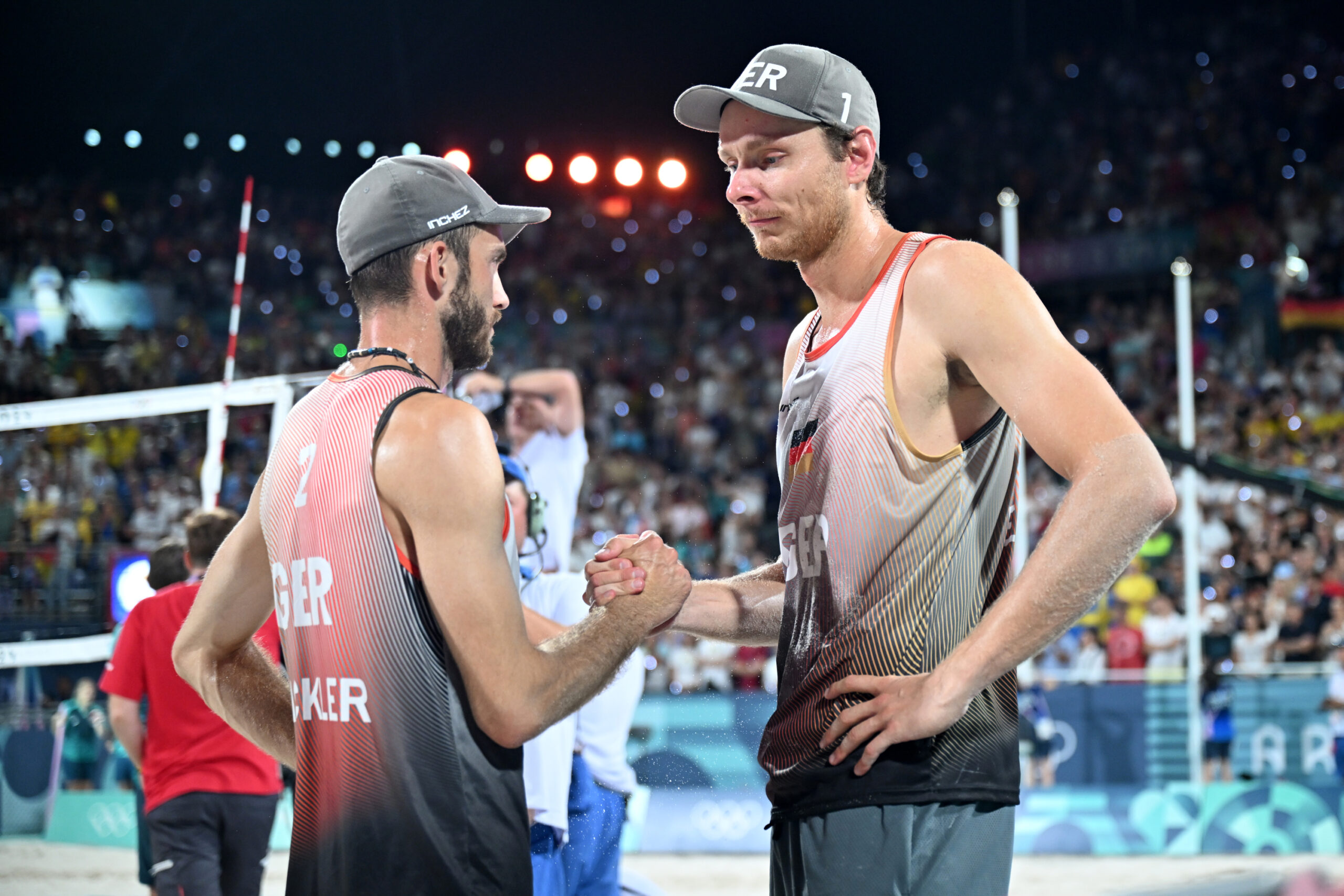 Clemens Wickler und Nils Ehlers nach dem Finale