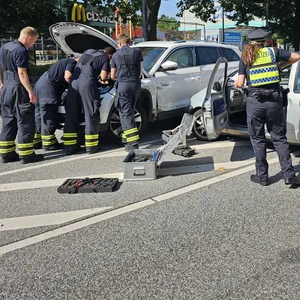 Wegen des Unfalles musste die Kieler Straße teilweise gesperrt werden.