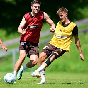 Andreas Albers und Erik Ahlstrand beim Trainingslager in Scheffau