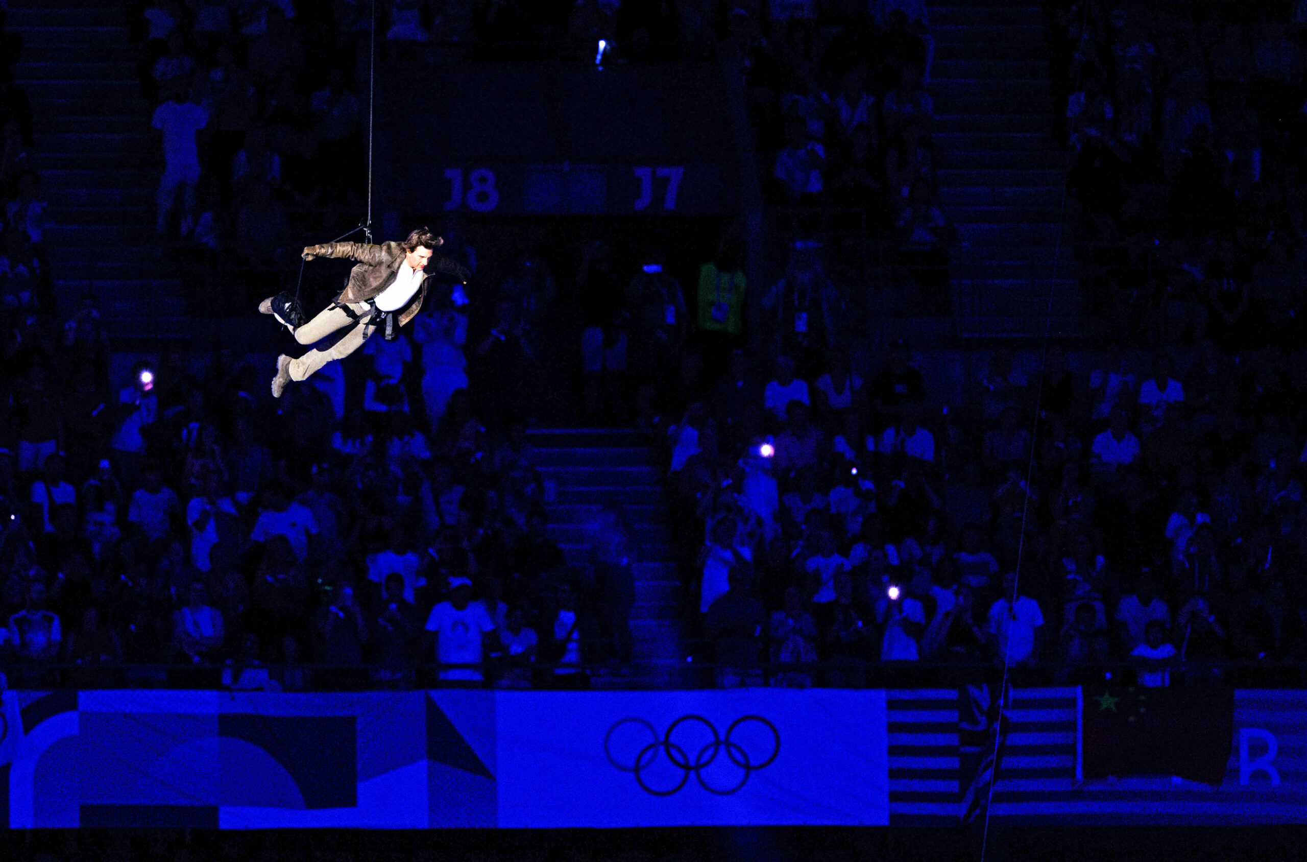 Tom Cruis bei Olympia-Abschlussfeier