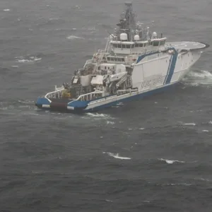 Ein Boot des finnischen Grenzschutzes auf Patrouille.