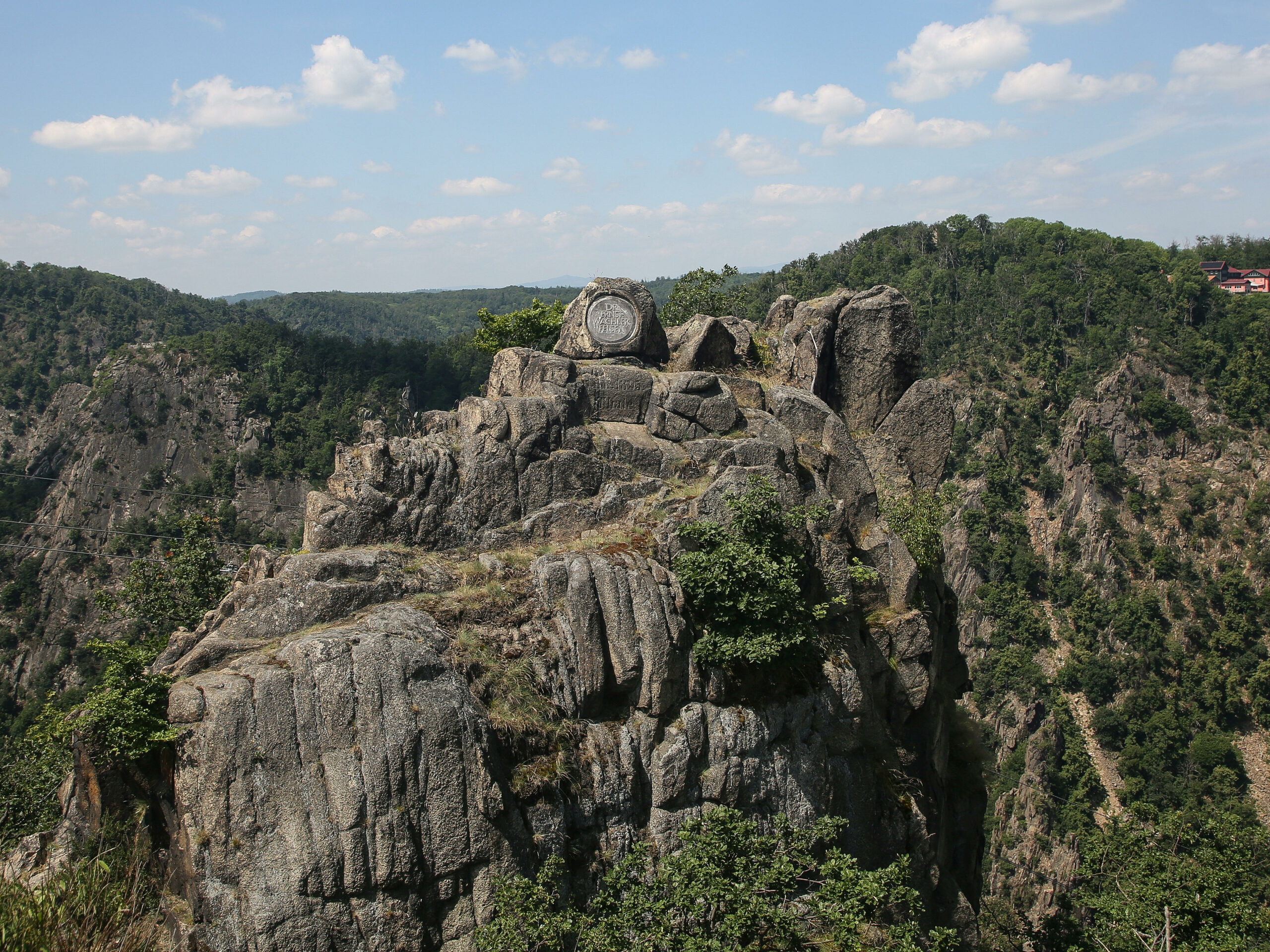 Aussicht vom Hexentanzplatz im Harz