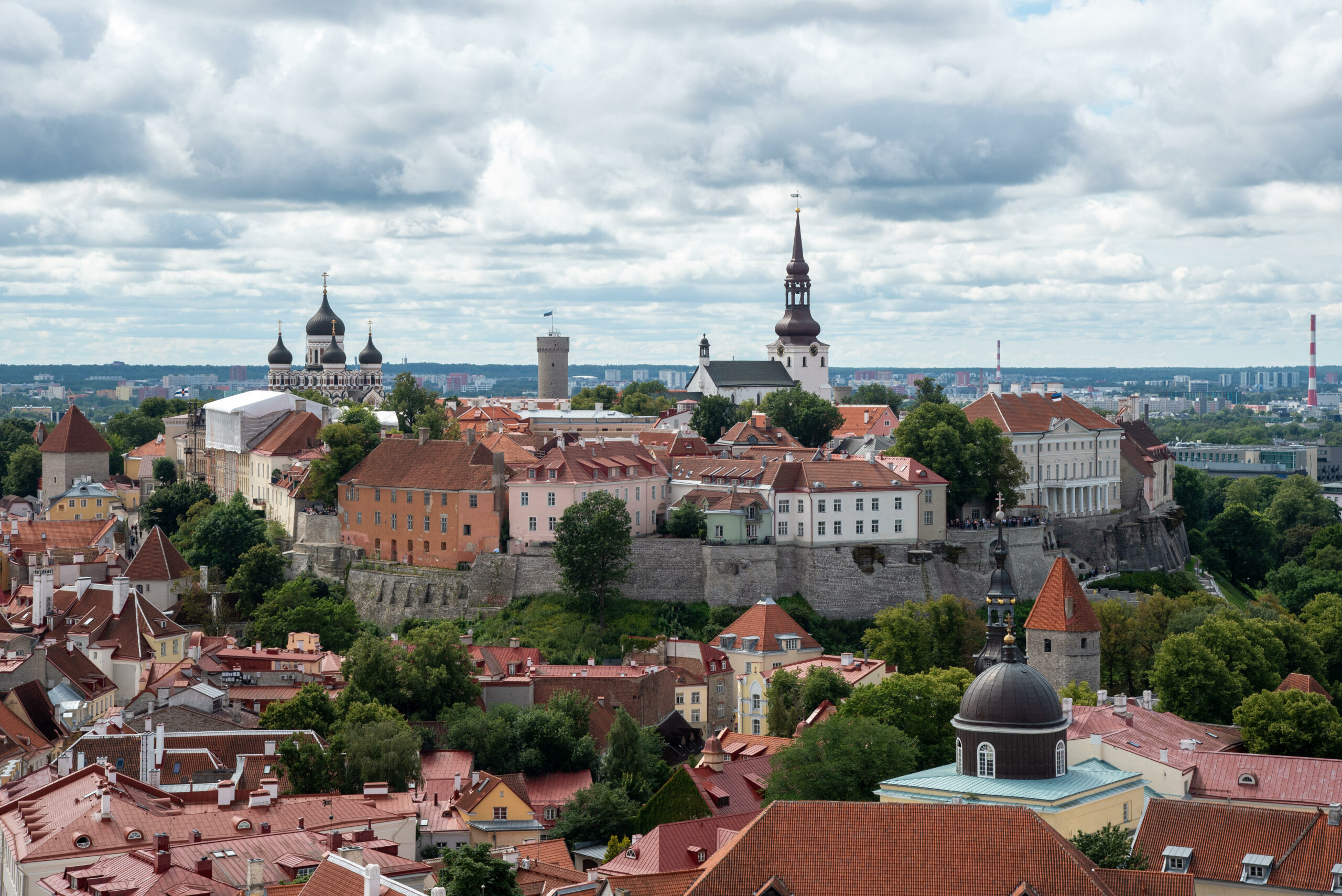 Skyline von Tallinn, Estland.