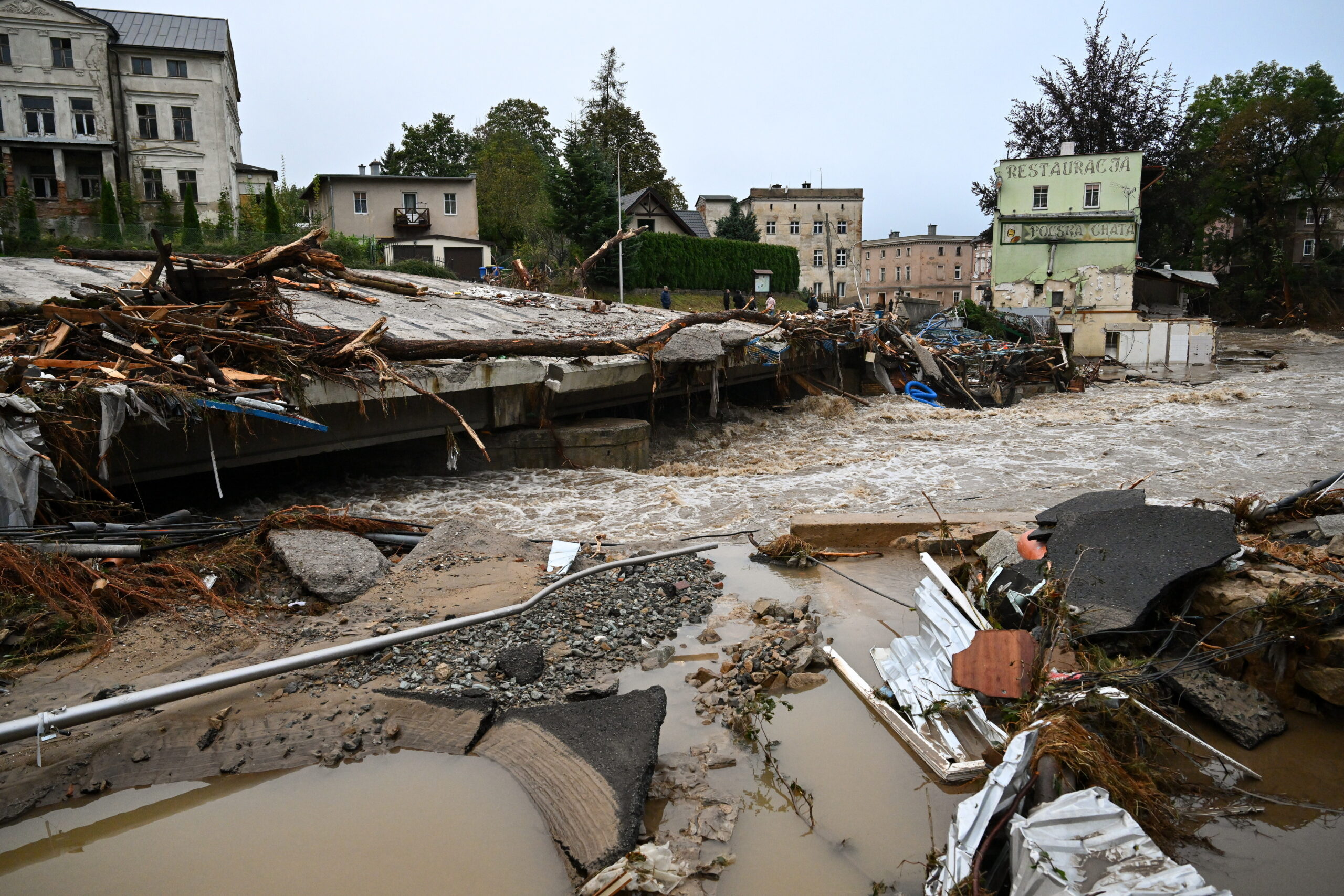 Das Hochwasser hat unter anderem in Polen massive Schäden angerichtet.