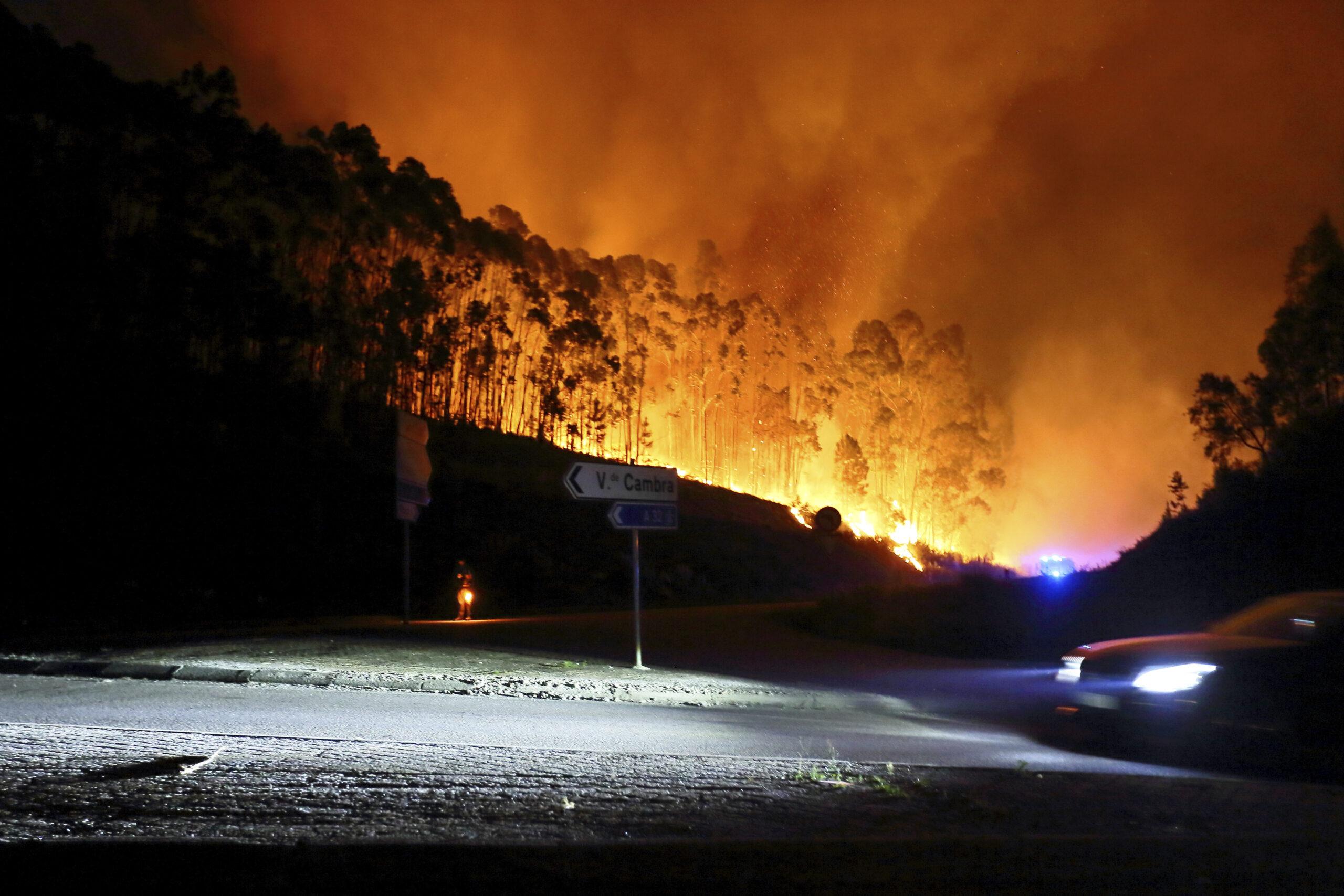 Waldbrand im Norden Portugals