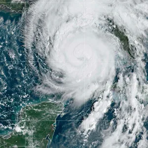 Hurrikan „Helene“ vor der Küste von Florida – es werden schwere Schäden erwartet.