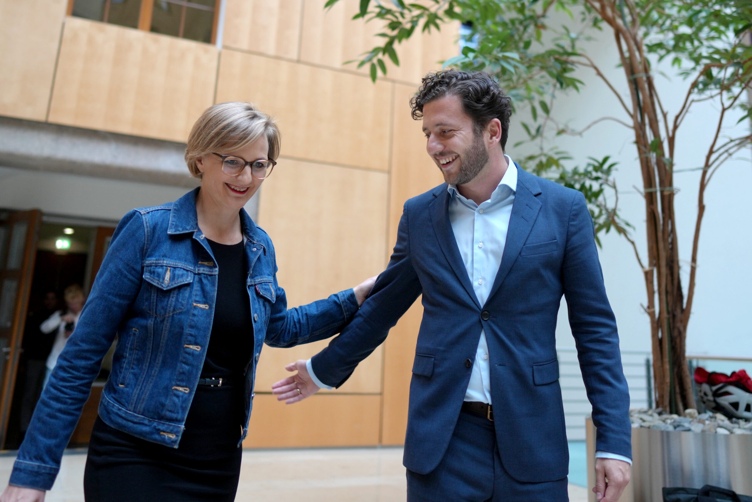 Franziska Brantner und Felix Banaszak wollen Bundesvorsitzende bei Bündnis 90/Die Grünen werden.