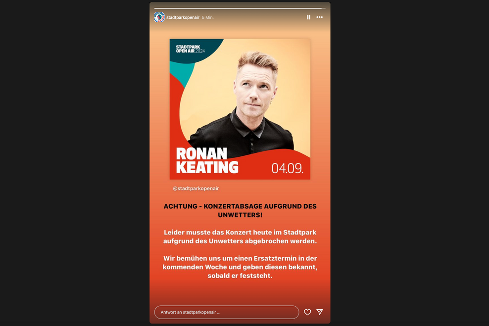 Konzert von Ronan Keating 