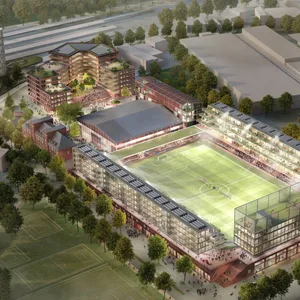 So soll das neue Stadion für den Verein Altona 93 am Diebsteich einmal aussehen.