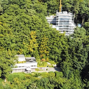 Luftaufnahme der Villa