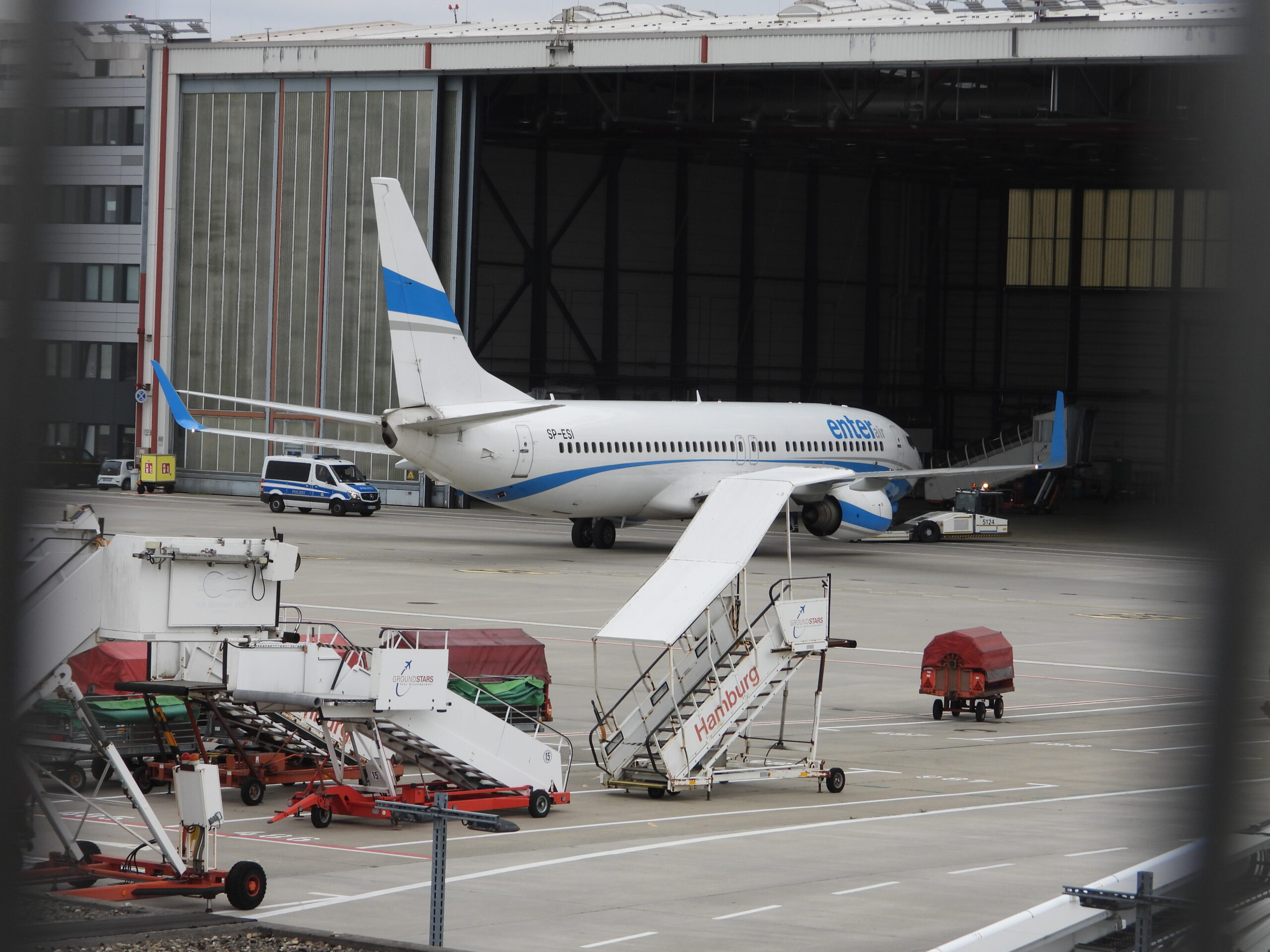 Mit dieser Maschine wurden am Dienstag abgelehnte Asylbewerber von Hamburg nach Skopje und Belgrad ausgeflogen.