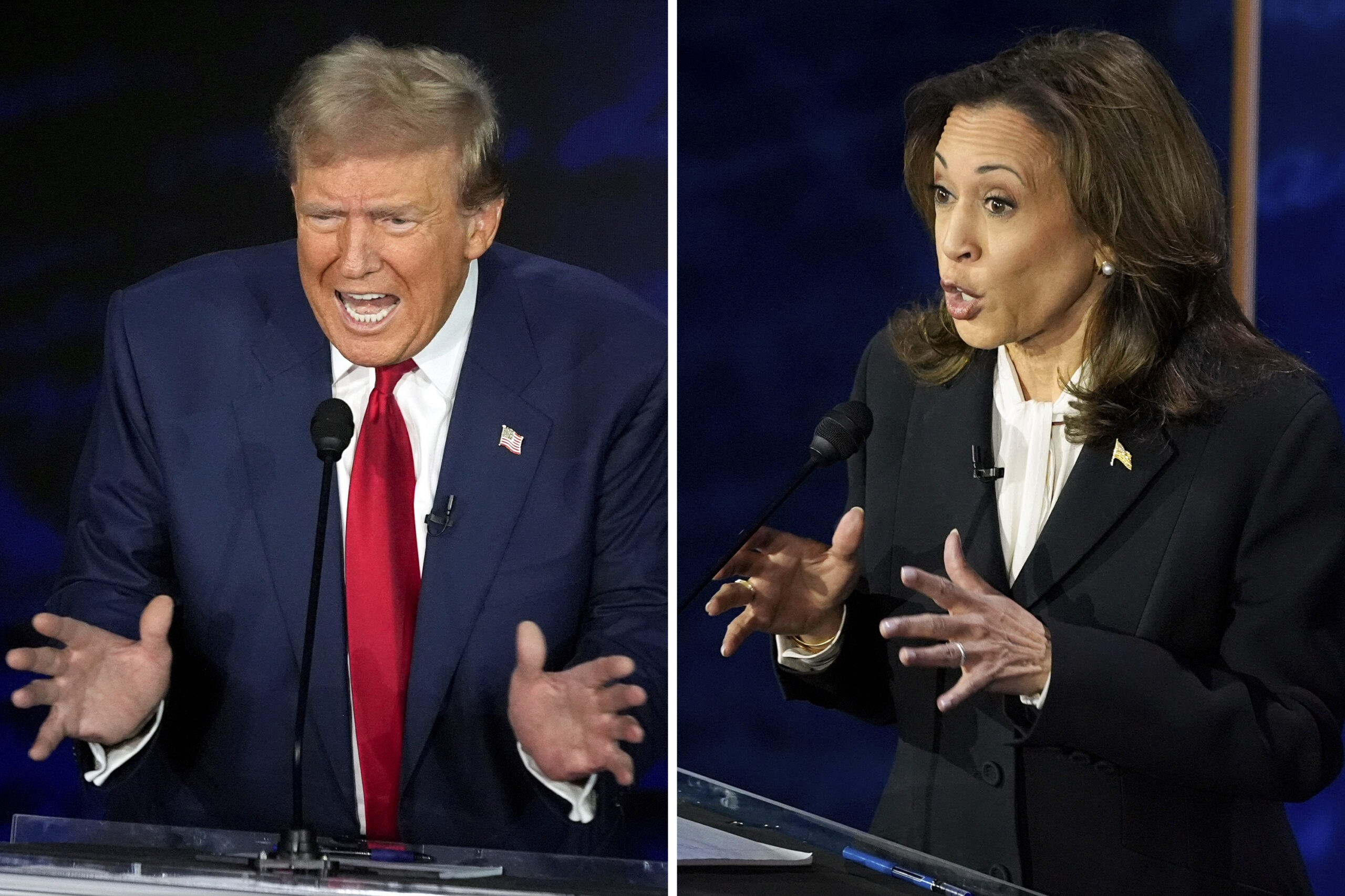 Donald Trump und Kamala Harris standen sich im ersten und womöglich einzigen TV-Duell des Wahlkampfs gegenüber.