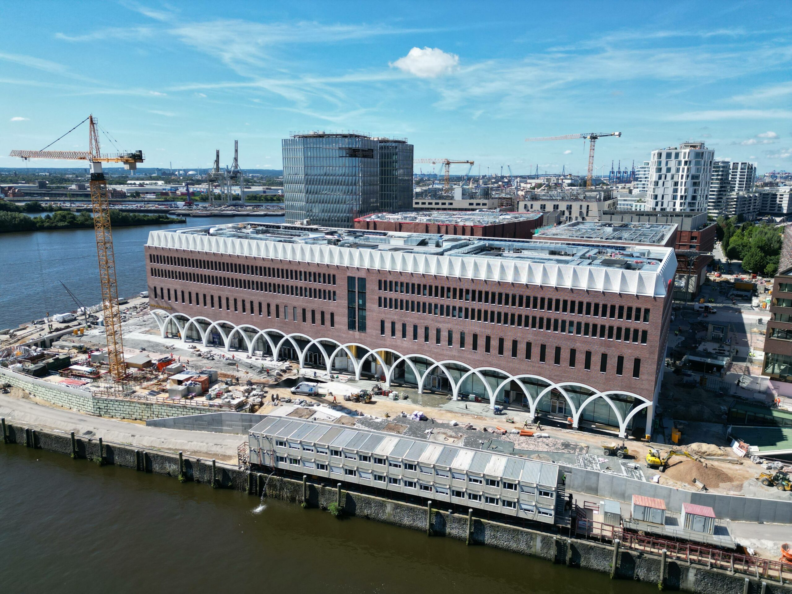 Großbaustelle: Das Überseequartier in der HafenCity.