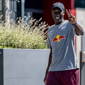 Babacar N'Diaye als Teammanager von RB Leipzig