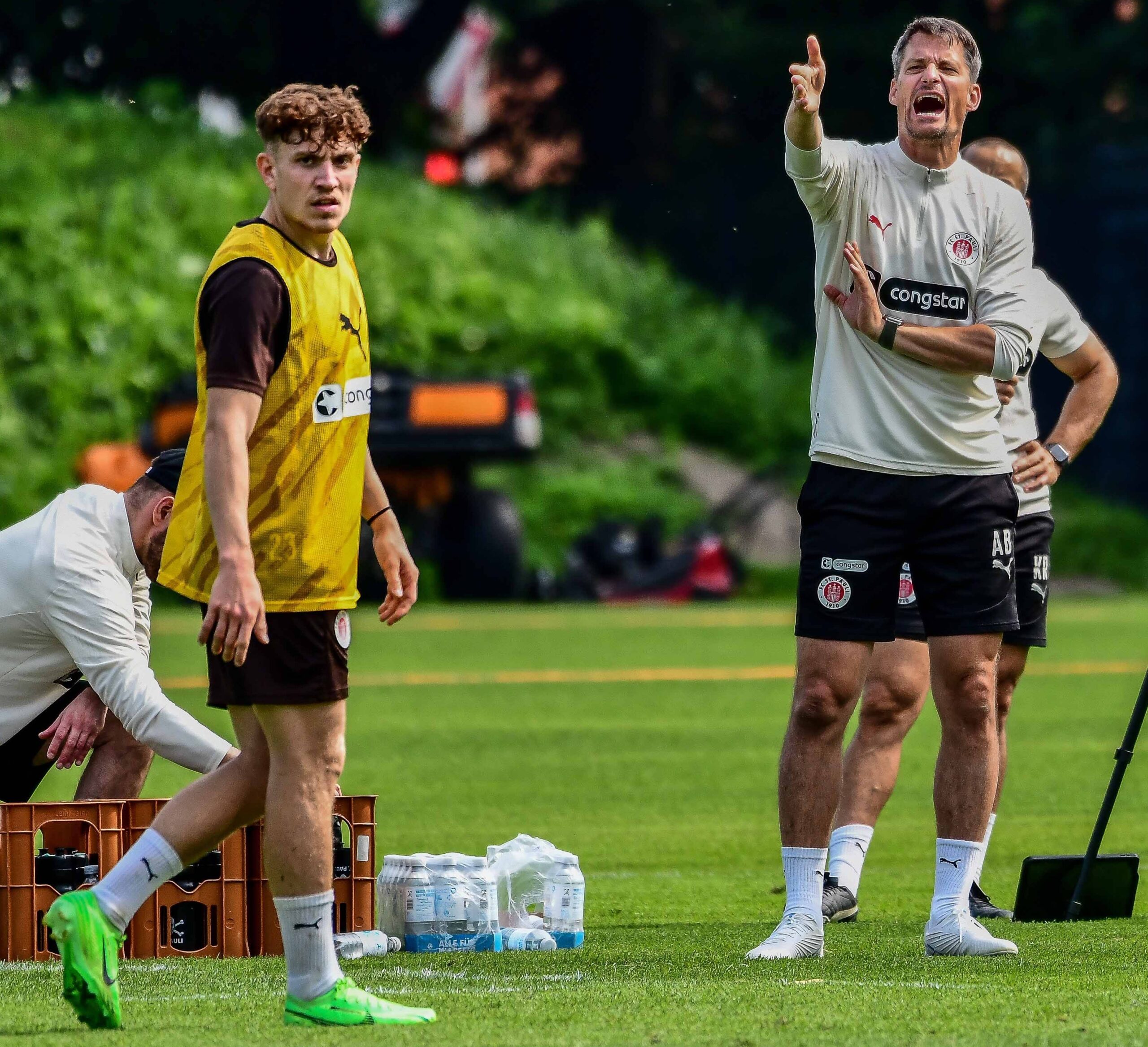 Philipp Treu und Alexander Blessin beim Training