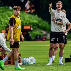 Philipp Treu und Alexander Blessin beim Training