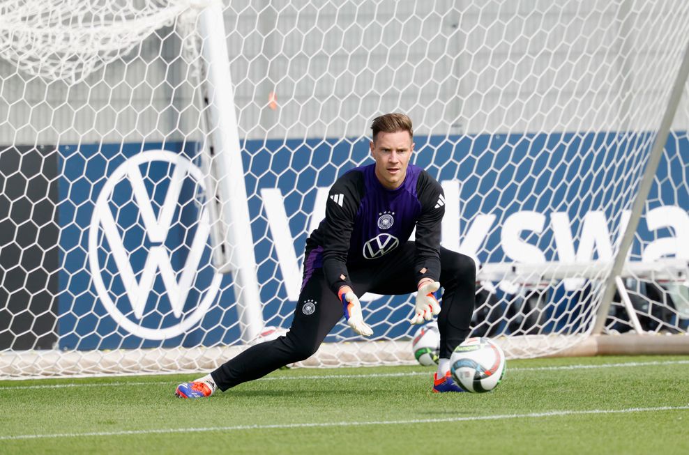 Marc-André ter Stegen beim Training der deutschen Nationalmannschaft