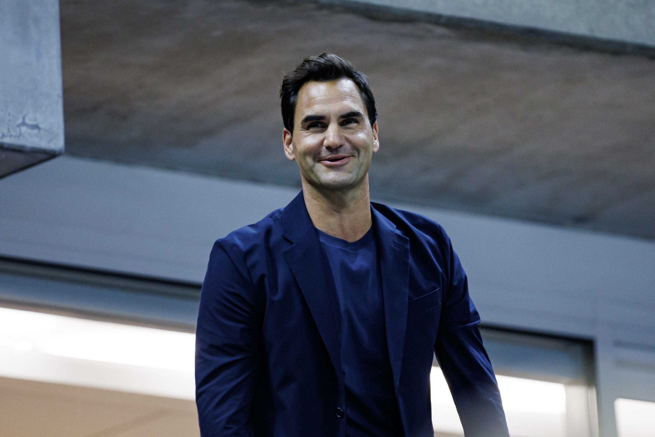 Roger Federer lacht