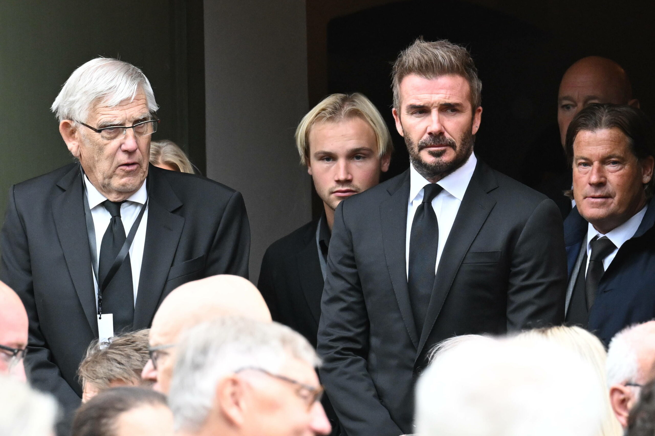 David Beckham bei der Trauerfeier für Sven-Göran Eriksson