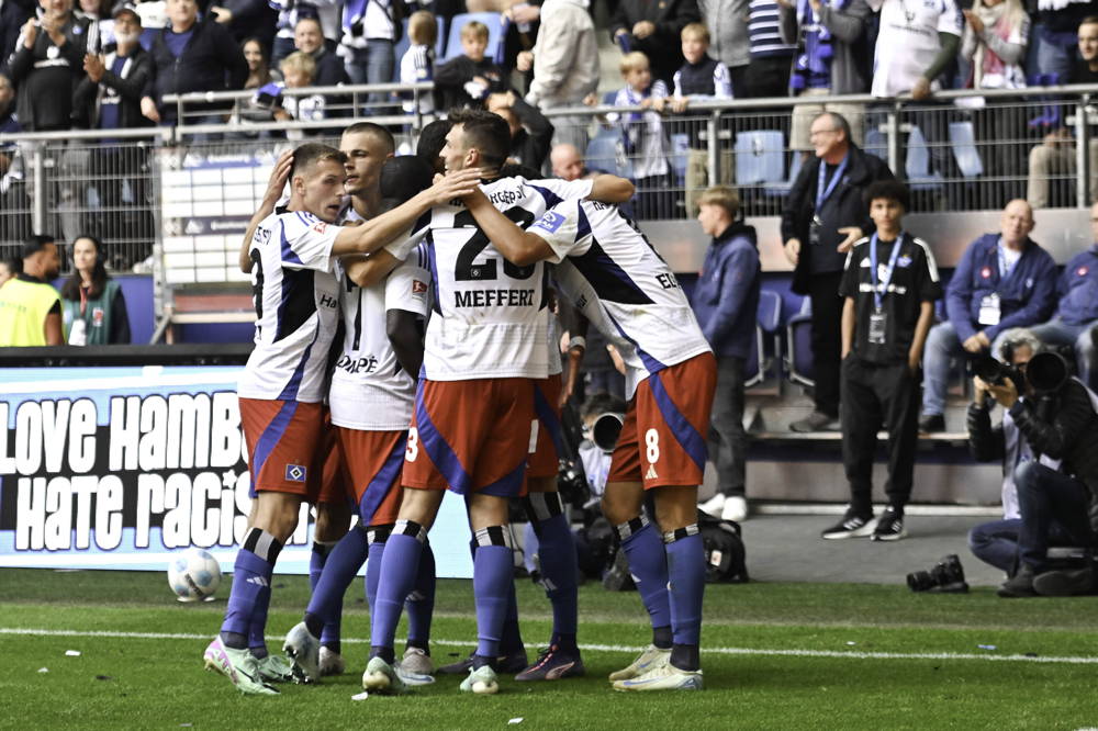 Jubel, Trubel, HSV-Herrlichkeit: Die Hamburger bestachen beim 5:0 gegen Regensburg.