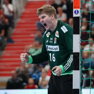 Robin Haug jubelt im Tor
