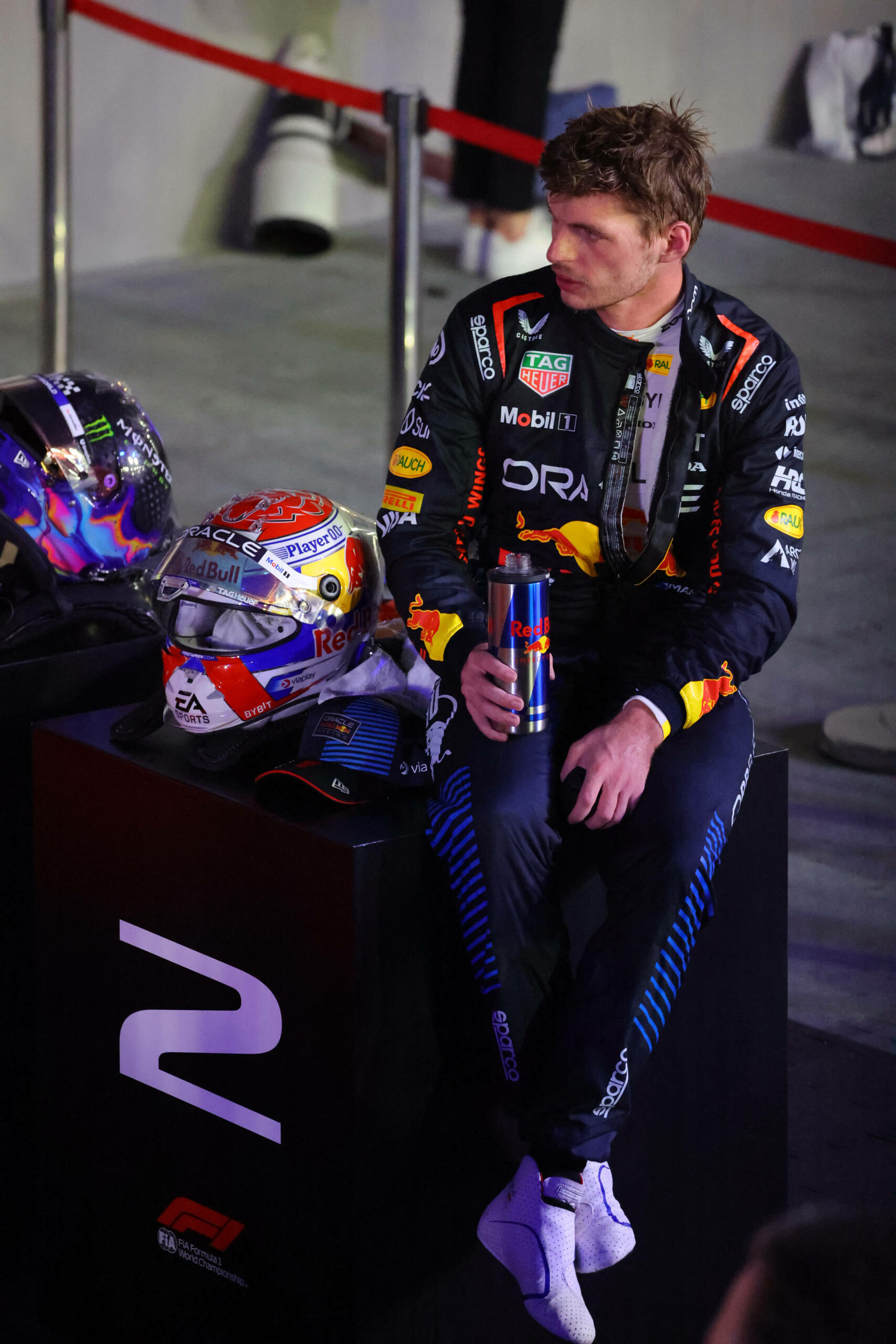 Max Verstappen nach dem Rennen in Singapur.