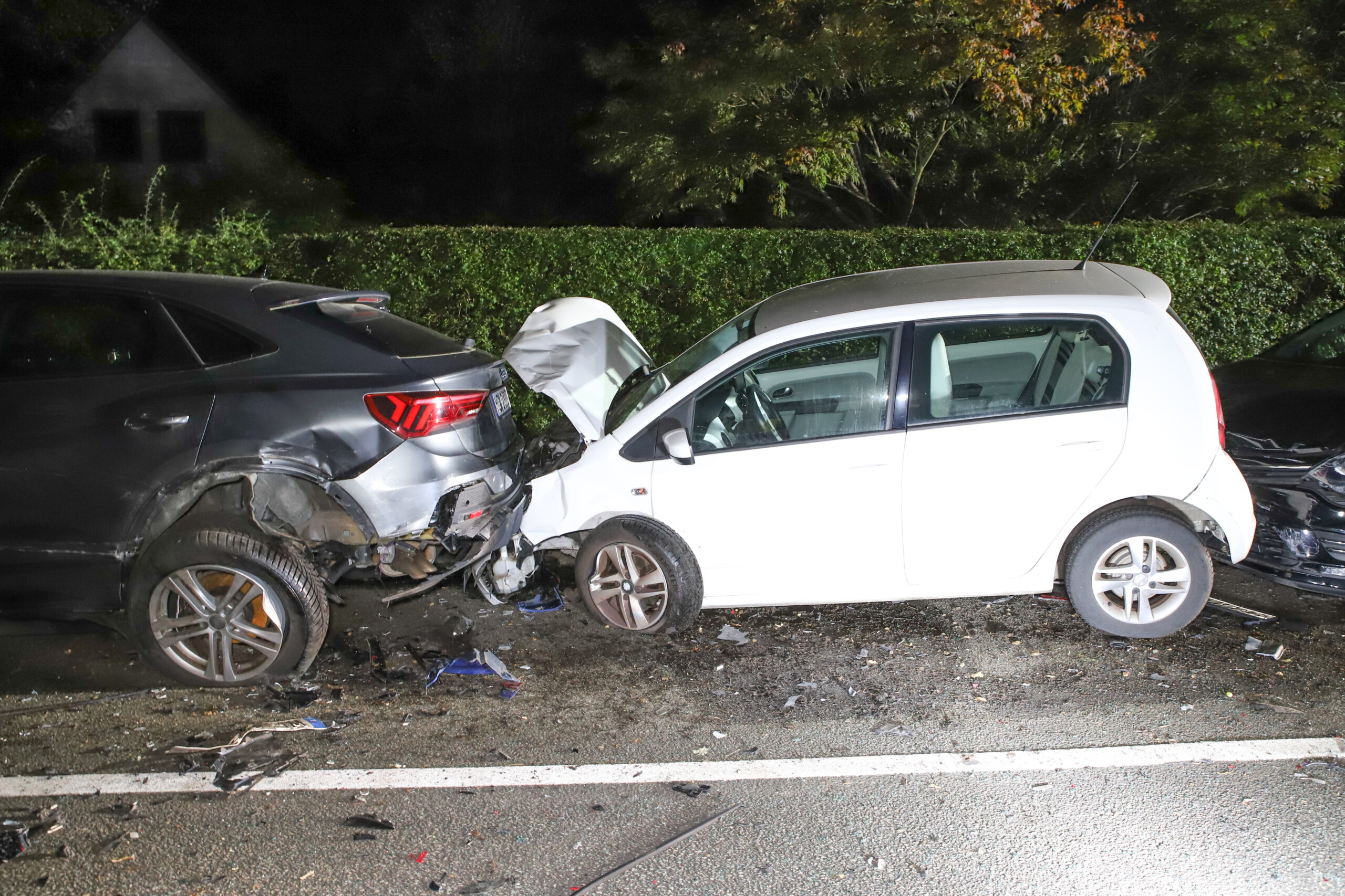 Beschädigte Fahrzeuge in Norderstedt