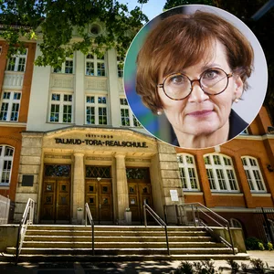 Bundesbildungsministerin Bettina Stark-Watzinger besuchte am Freitag die jüdische Joseph-Carlebach-Schule im Grindelviertel.