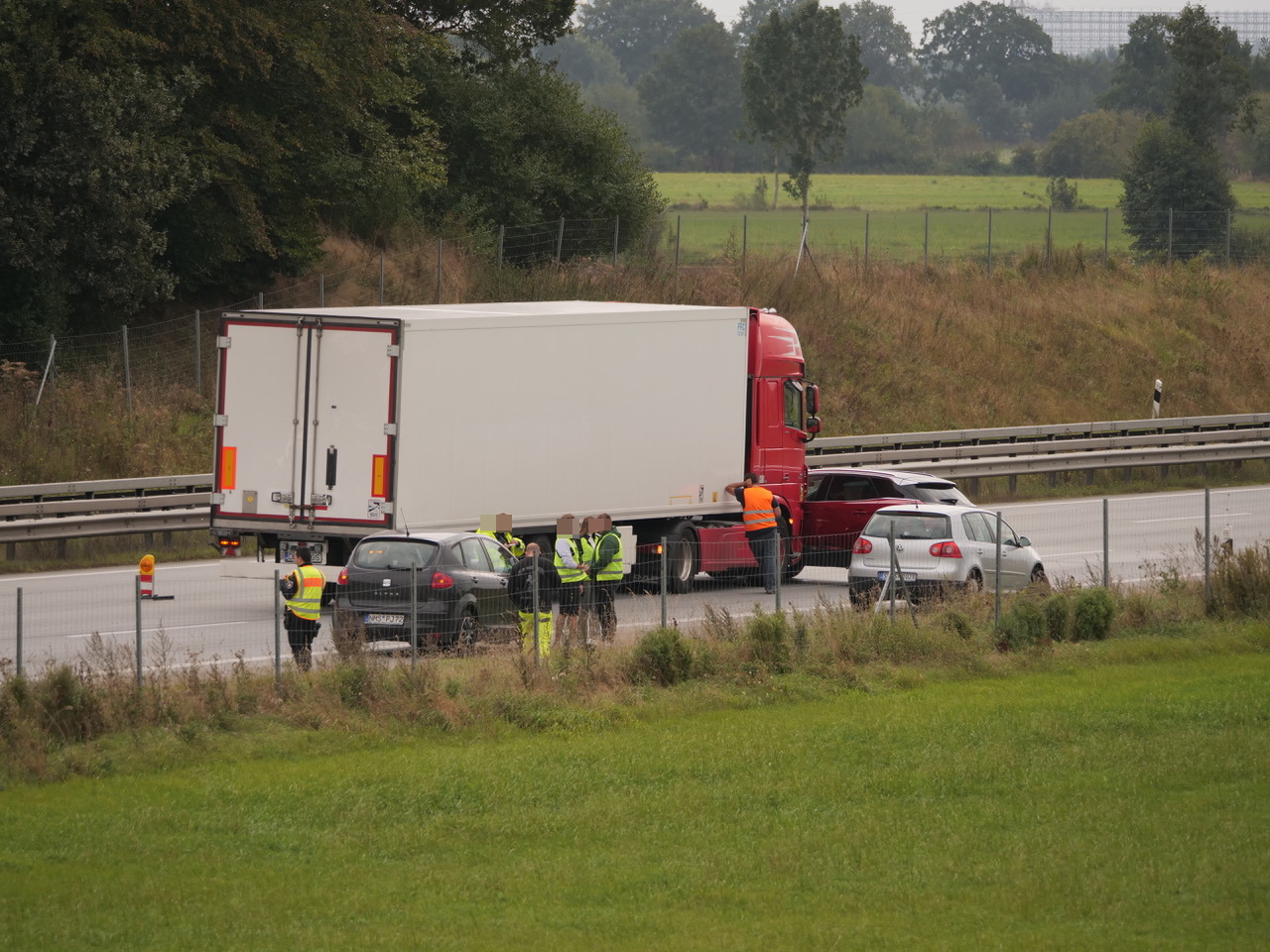 Am Dienstagnachmittag kam es auf der A7 zu einem Unfall.