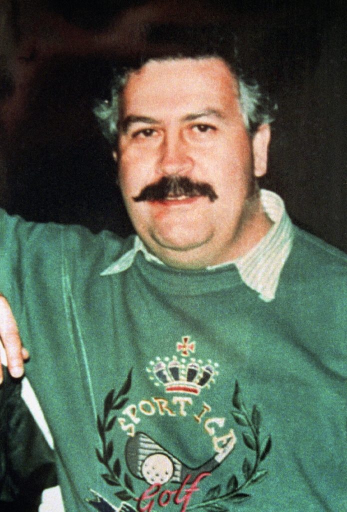 Der frühere kolumbianische Drogenboss Pablo Escobar im Dezember 1991.