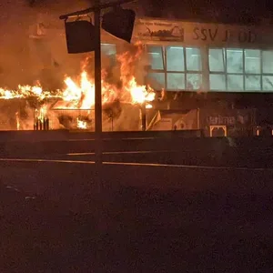 Brand auf dem Vereinsgelände des SSV Jeddeloh II