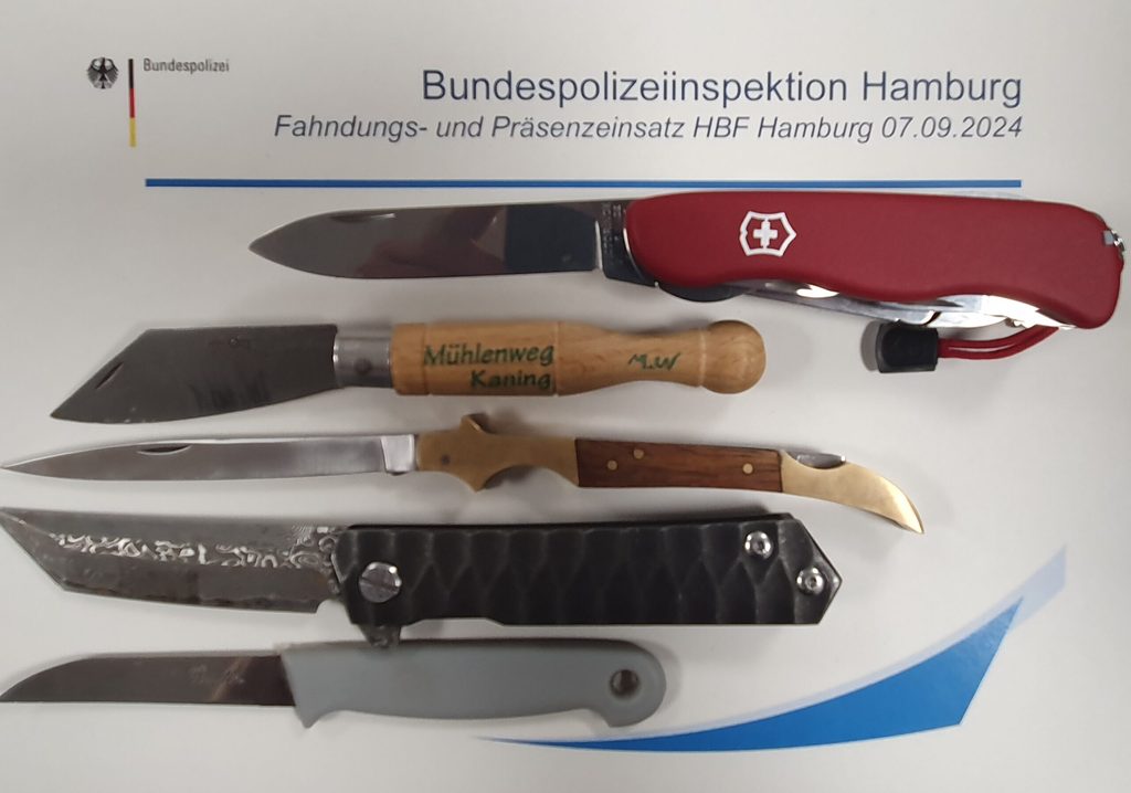 Trotz Waffenverbot – Bundespolizei stellt mehrere Messer bei Kontrollen am Hauptbahnhof sicher