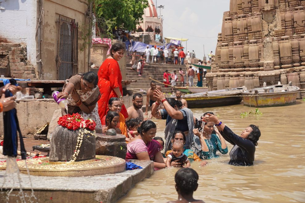 Baden im Ganges