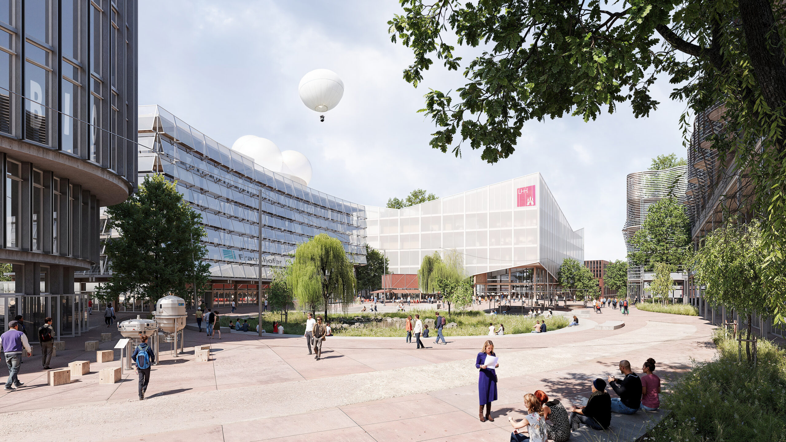 Die Universität Hamburg wird mit Forschungseinrichtungen in das neue Quartier am Volkspark ziehen.