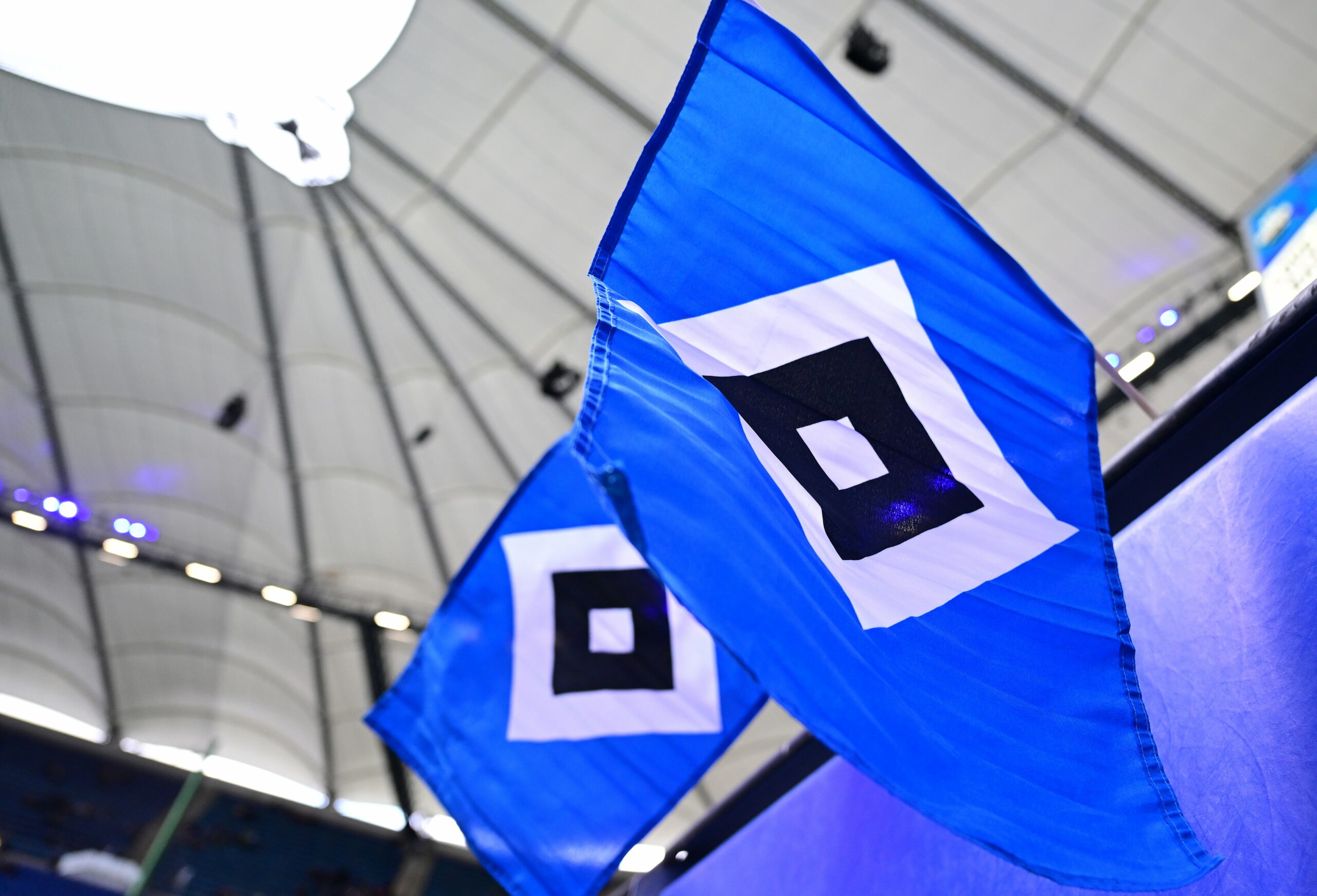 HSV-Flagge im Volksparkstadion