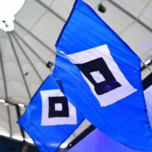 HSV-Flagge im Volksparkstadion