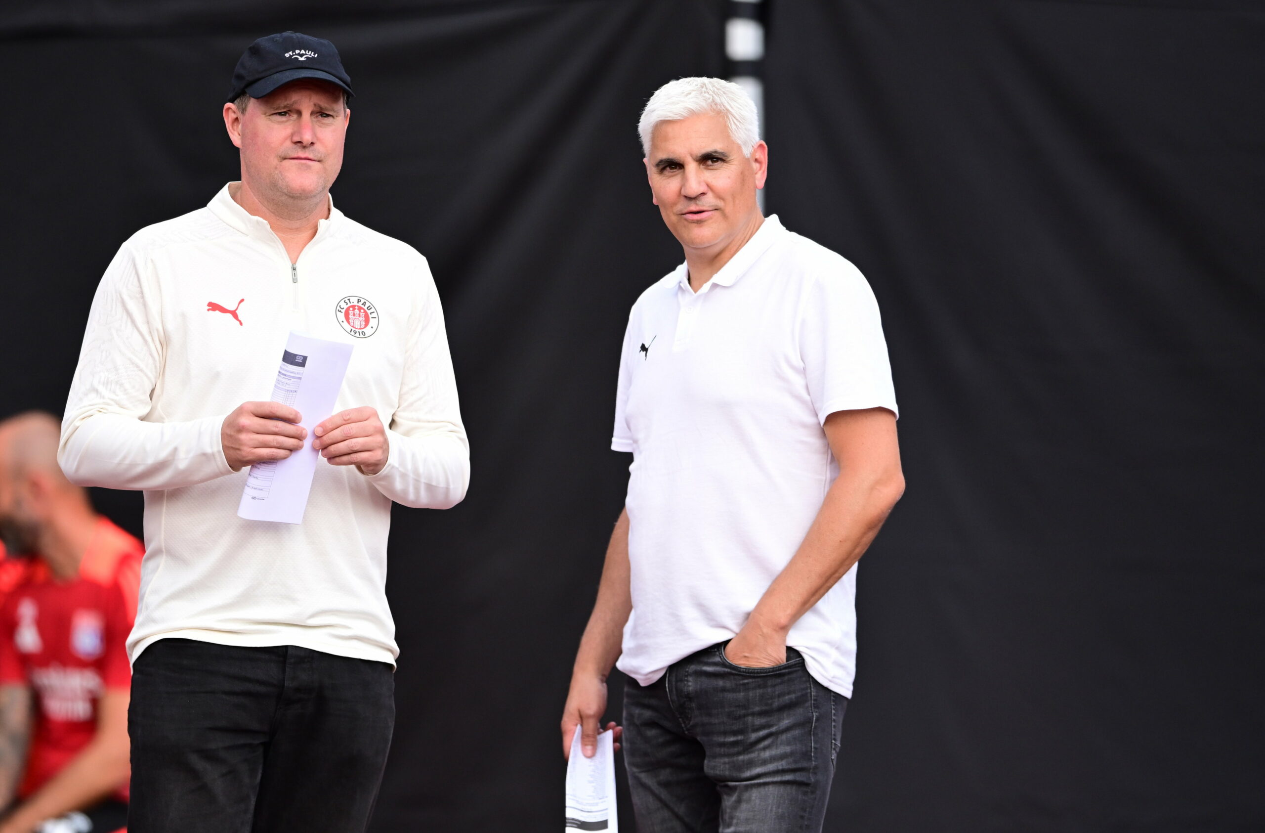 Oke Göttlich und Andreas Bornemann im Trainingslager