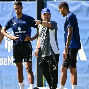 Steffen Baumgart im Gespräch mit Davie Selke