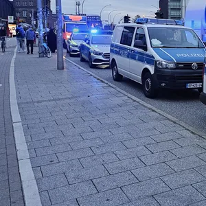 Polizeiwagen am Hauptbahnhof